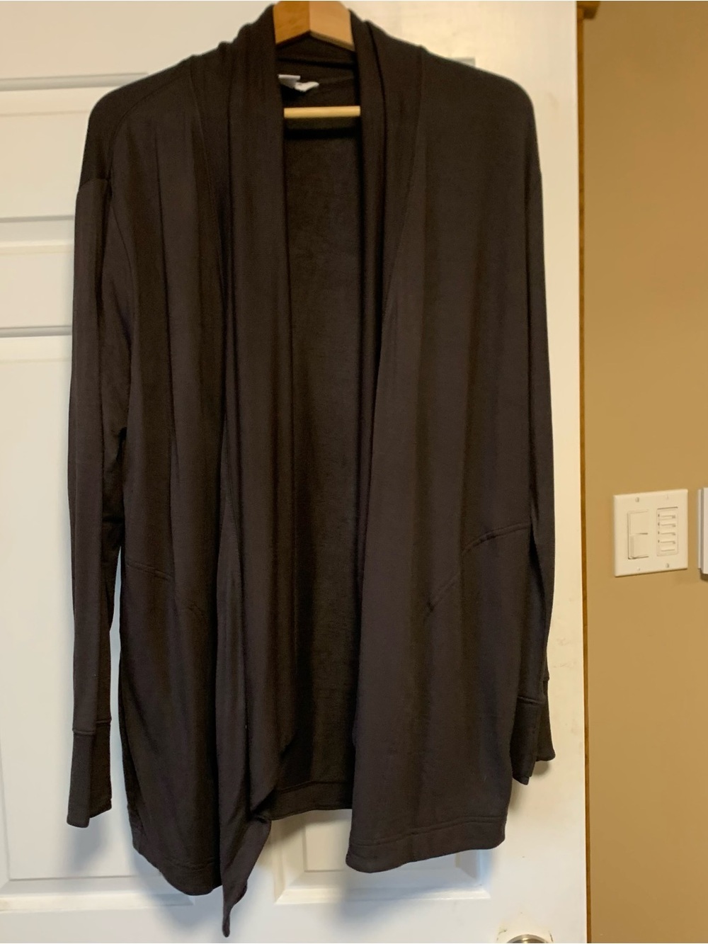 Athleta Pranayama Wrap Cardigan, Size Medium, Brown, NWT